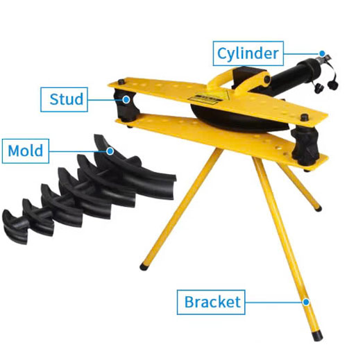 máy uốn ống thủy lực hhw-2f